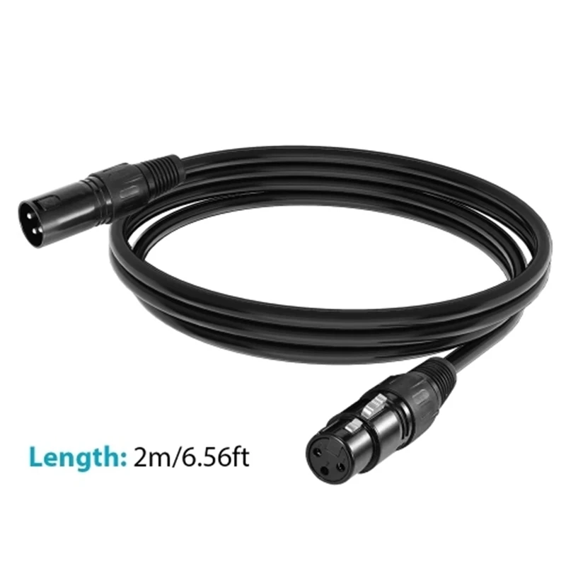 8 шт. В комплекте 2 м/6.6Ft XLR кабель DMX сценический светильник 3-Pin зарядный с разъемом