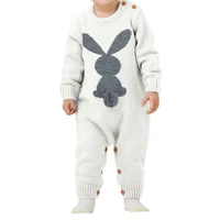 baby autumn rompers sets rabbit baby jumpsuits overall long sleevele knitted casual clothes