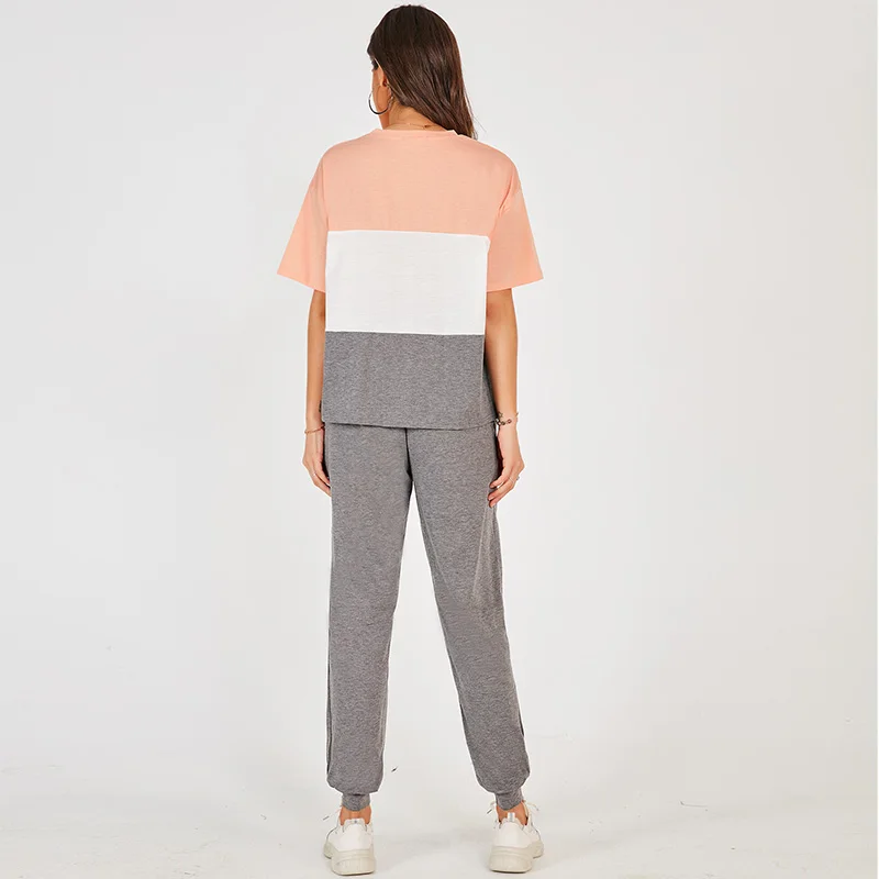 

Printing Trend Loose Sports Wind Maiden Trousers Suit
