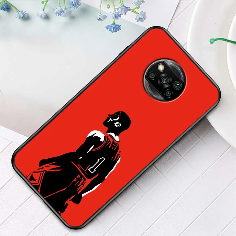 

Silicone Case For Xiaomi Mi Poco X3 NFC X2 F2 M2 Pro Note 10 Pro 9T 8 9 Lite A3 F1 Phone Shell Cover Coque basketball sport Capa