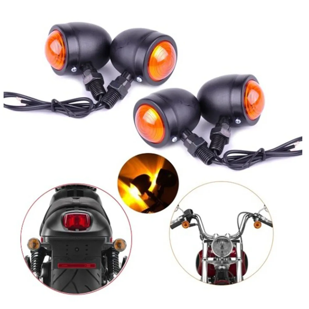 Сигнал поворота мотоцикл желаний янтарные огни | мигалка хром индикатор 2 шт
