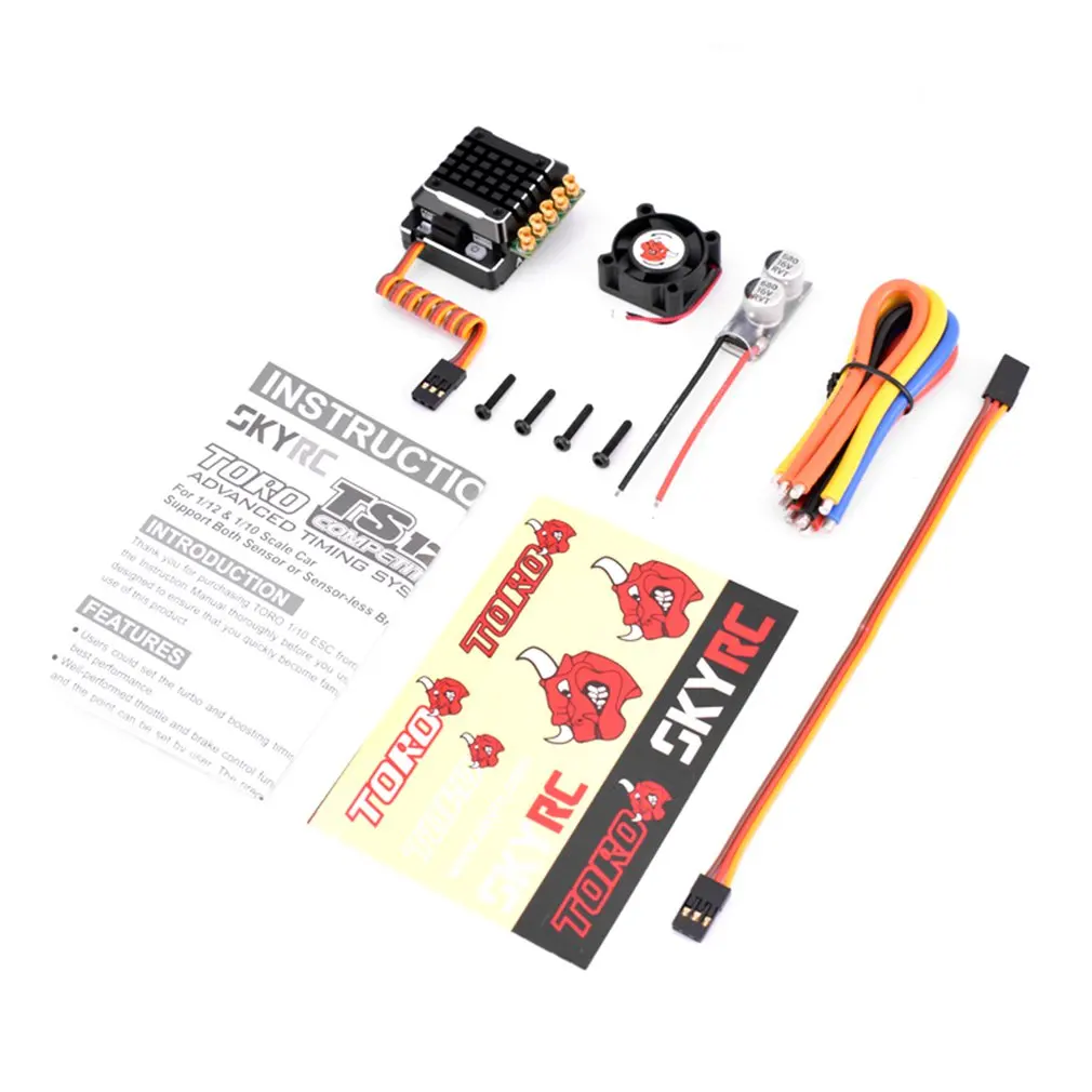 

SK-300062-02 TS120A ESC For 1/10 Scale Car Support 2-3s LiPo Battery Motor And ESC Overheat Protection