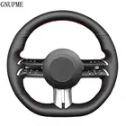 Ручной работы DIY Мягкий черного цвета из натуральной кожи чехол рулевого колеса автомобиля для Mercedes Benz C класса W206 2021 e-класс W213 2021