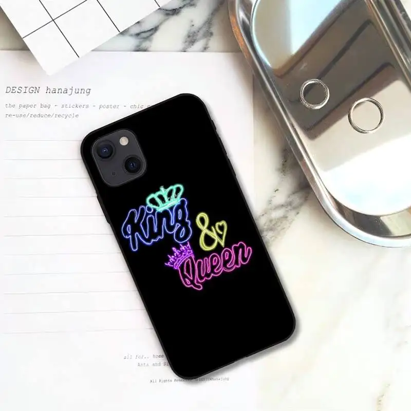 Чехол King Queen для телефона iPhone 11 12 Mini 13 Pro XS Max X 8 7 6s Plus 5 SE XR | Мобильные телефоны и