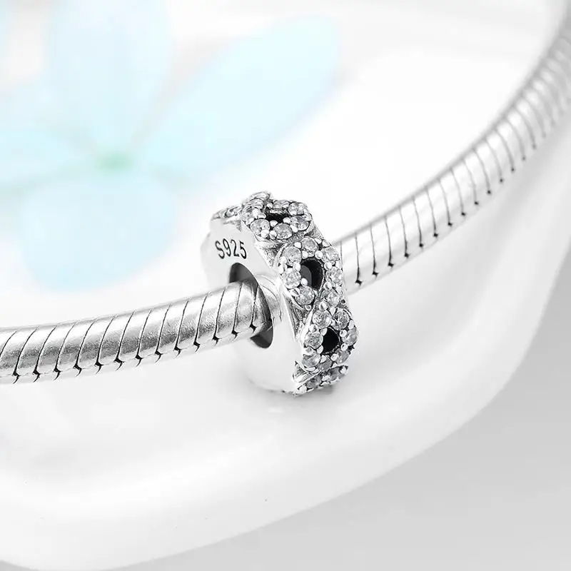 Подходит к оригиналу Pandora браслет шарма бусины diy ювелирных изделий 925 пробы