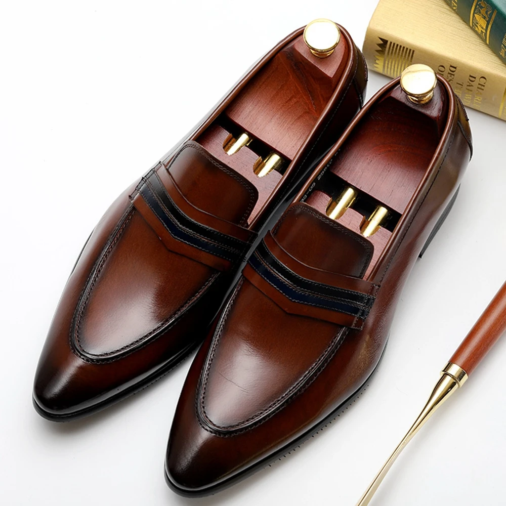 Мужские броги из натуральной коровьей кожи свадебные деловые повседневные туфли