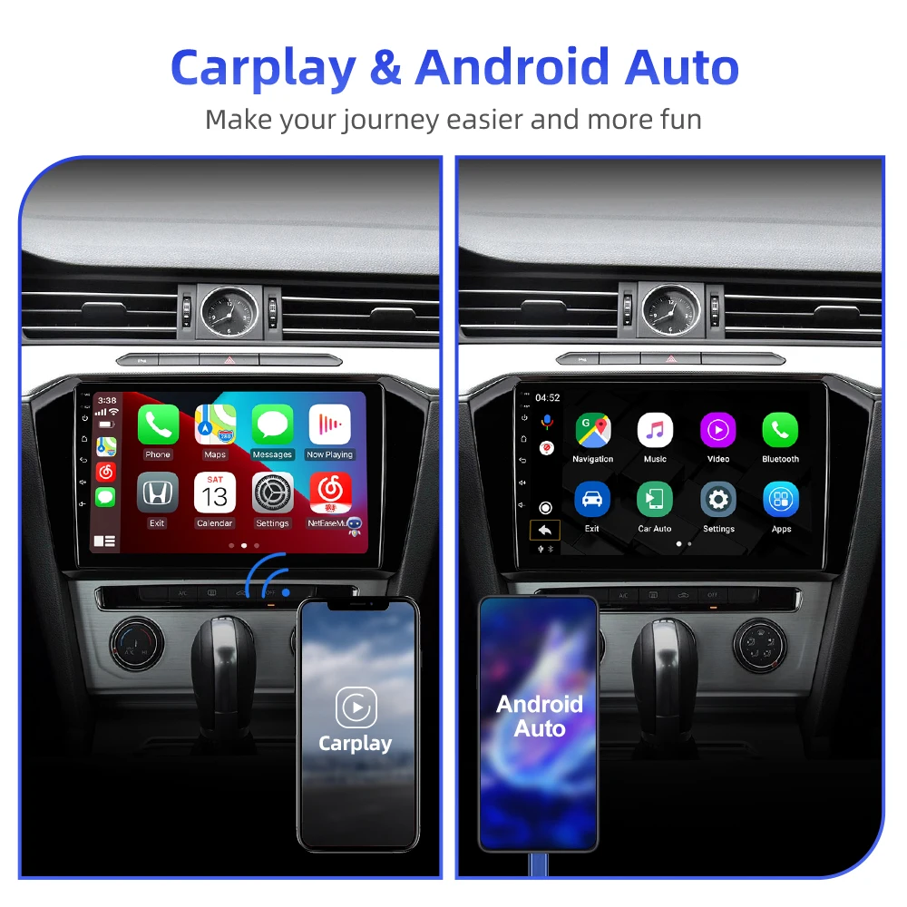 Автомобильное радио ISUDAR T68 Android10 для VW/Volkswagen Passat B8 2015- GPS-навигация Мультимедиа CANBUS