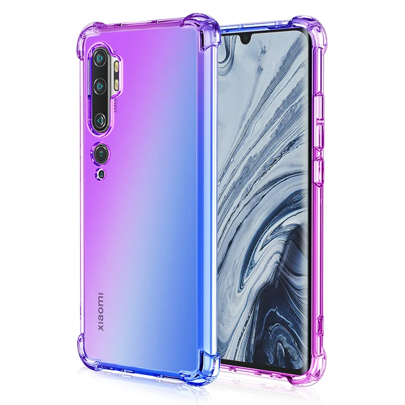 Цветной мягкий чехол с градиентом для Xiao mi Red mi Note 8T Note 8 Pro, противоударный чехол для mi Note 10 mi 9 Lite mi A3 CC9e Red mi 8 8A