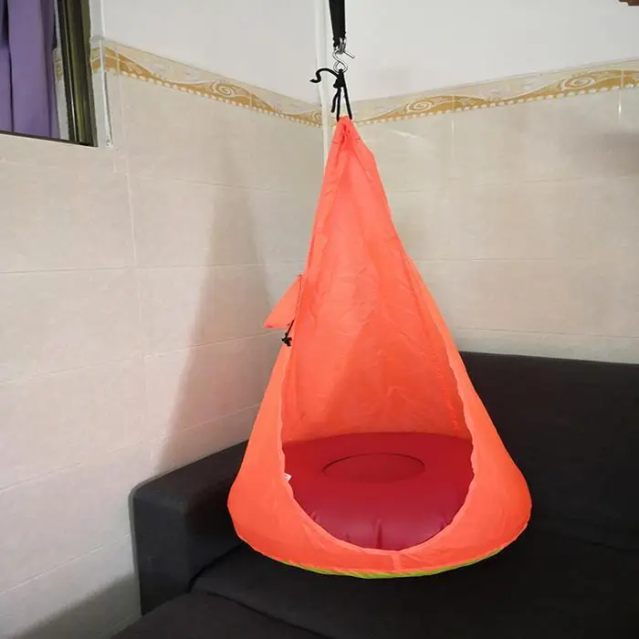 Домашний Детский Одноцветный гамак стул детские качели Pod открытый поставка 3 цвета Крытый удобный и прочный Висячие сиденья