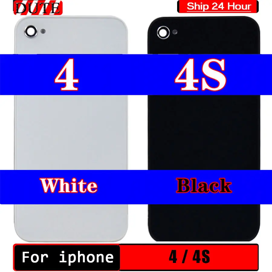 

Оригинальная задняя крышка для iPhone 4 S 4G, задняя крышка аккумулятора, задняя крышка аккумулятора, стеклянный корпус, запасные части для iphone 4, ...