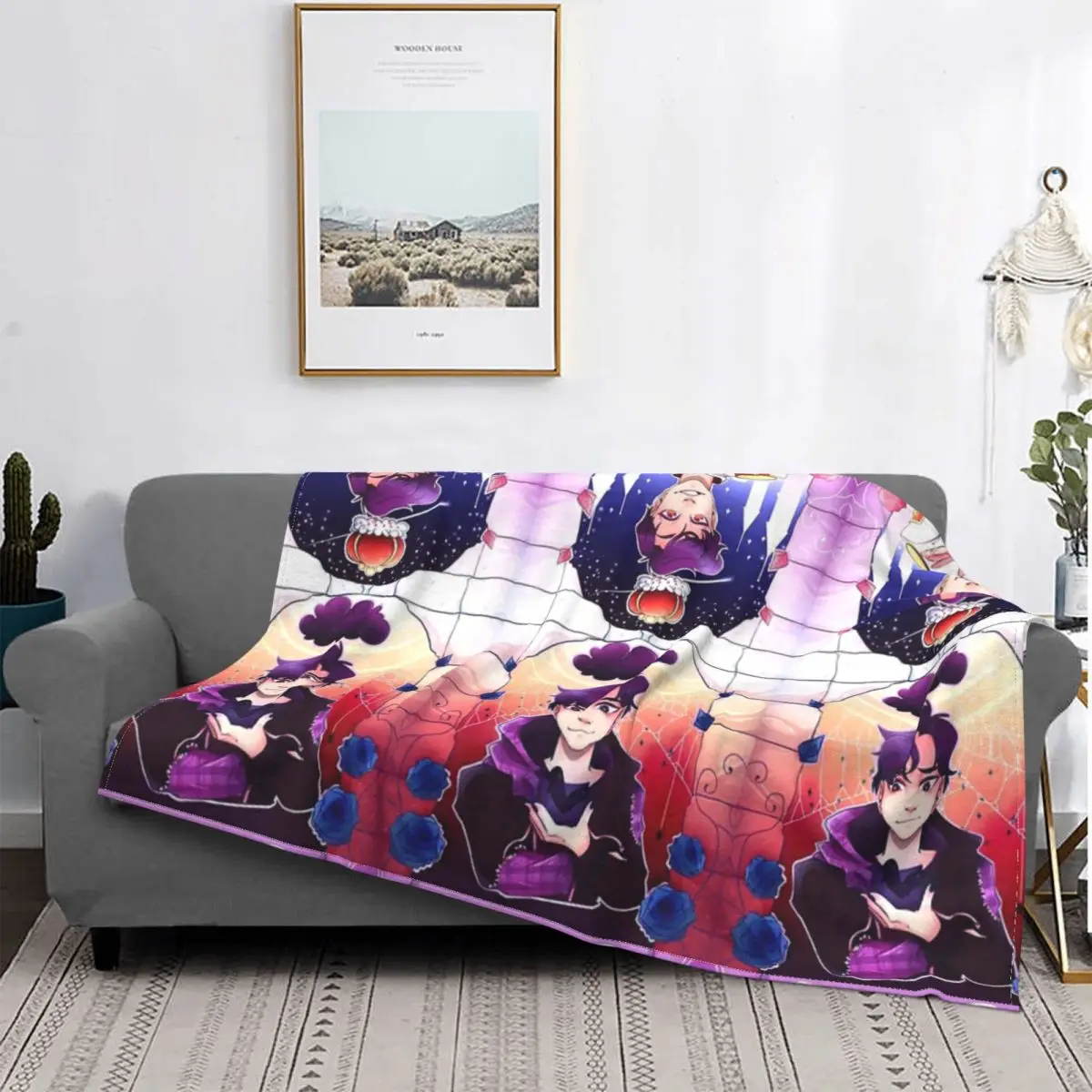 

Sander Sides Anxiety Blanket Bedspread Bed Plaid Bed Cover Fluffy Plaid Muslin Blanket Bedding And Covers