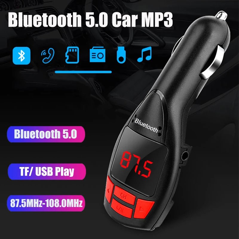 

Bluetooth FM Transmitter Modulator USB Car Kit MP3 Player Support USB Flash Drive TF Micro SD 3.5mm AUX Audio In Music