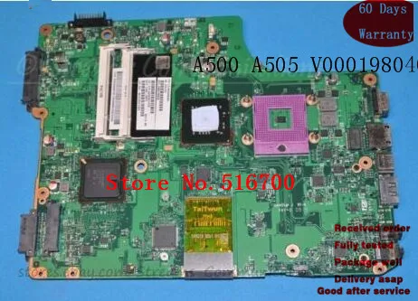 Материнская плата s478 V000198040 для ноутбука Toshiba Satellite A500 A505 протестирована - купить