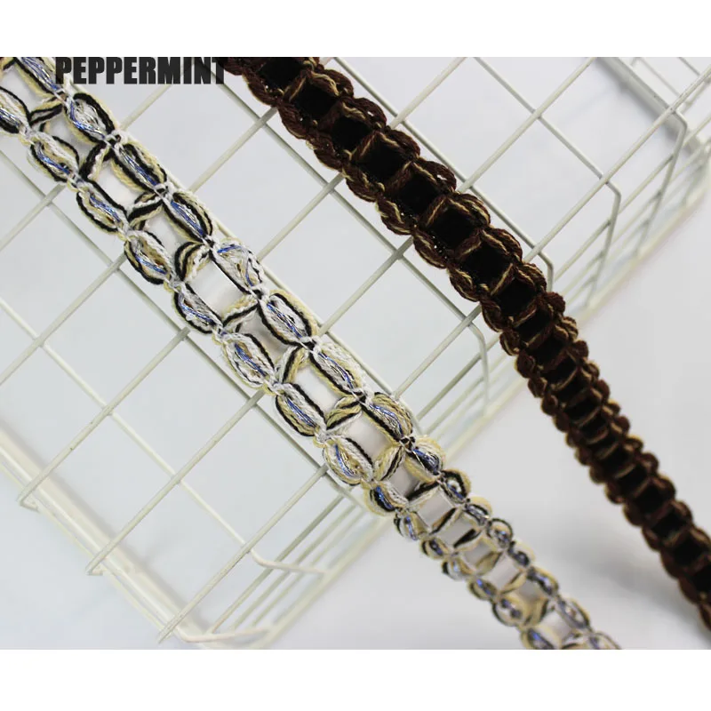 1 ярд 2 см тканая тесьма жаккардовая отделка золотого плетеного кружева швейный