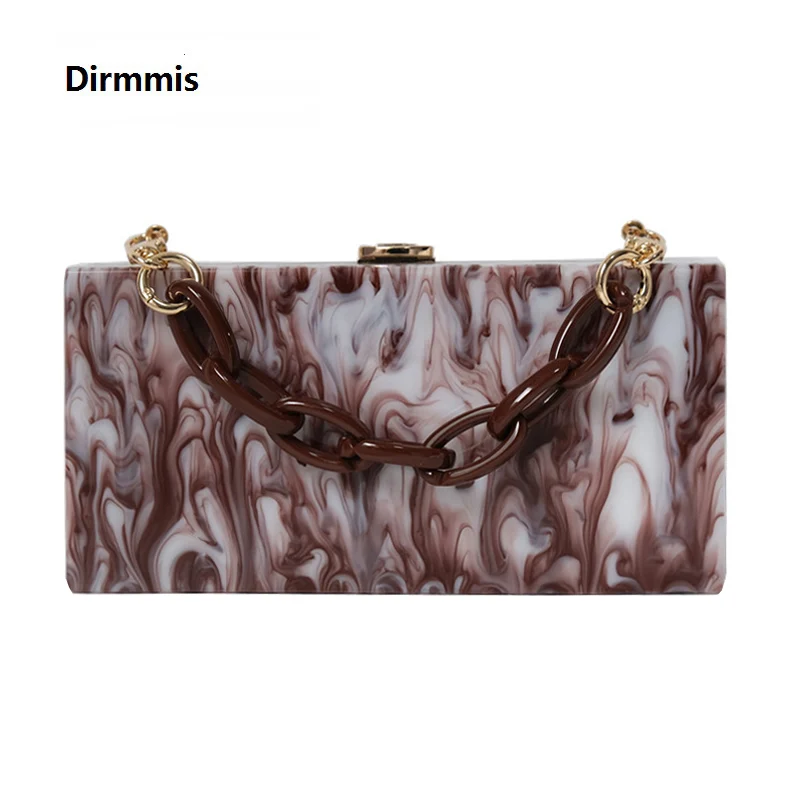 

New Fashion Women Luxury Ink Wine Red Evening Bag Party Prom Wedding Bags Resin Handle Handbag Vintage Cute Woman Evening Clutch