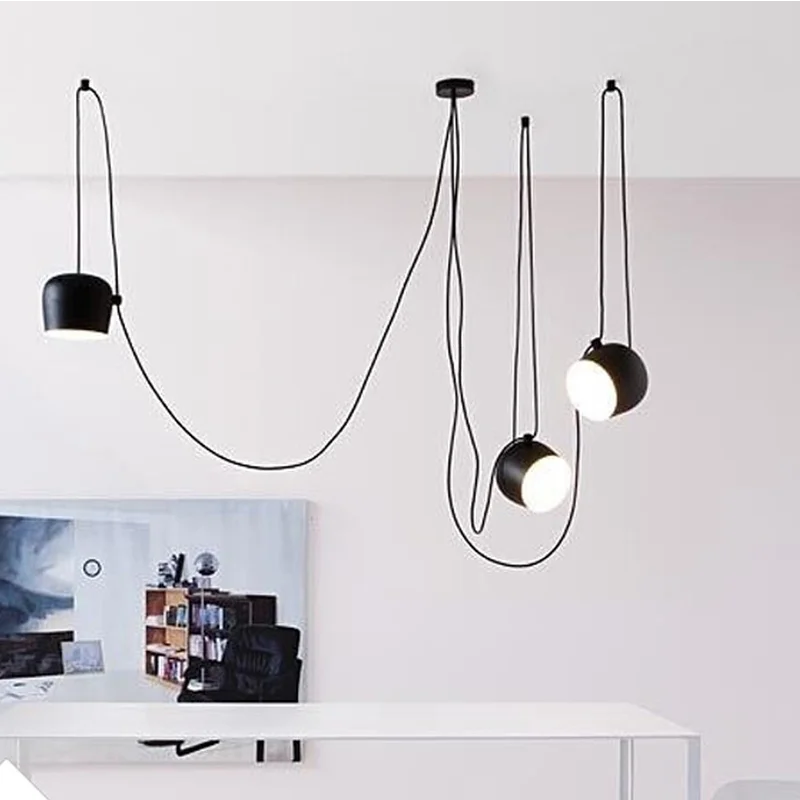 Винтажные черные подвесные светильники в стиле ретро сделай сам для столовой