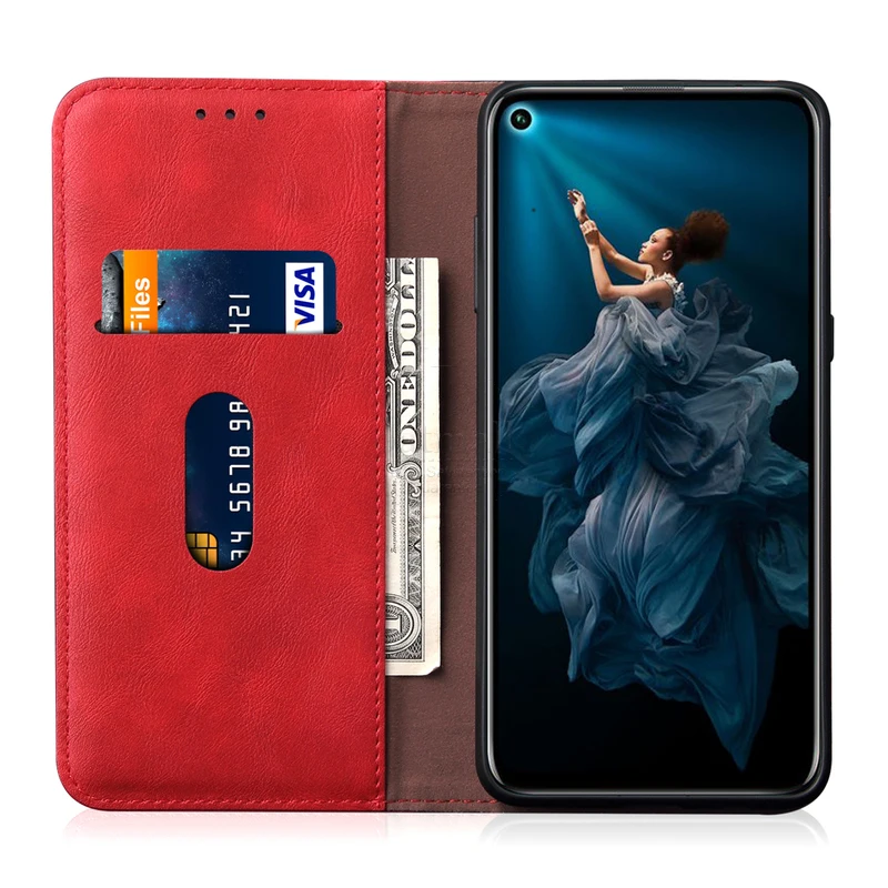 Винтажный кожаный чехол с откидной крышкой для Huawei Честь 20 20S pro / lite бумажник