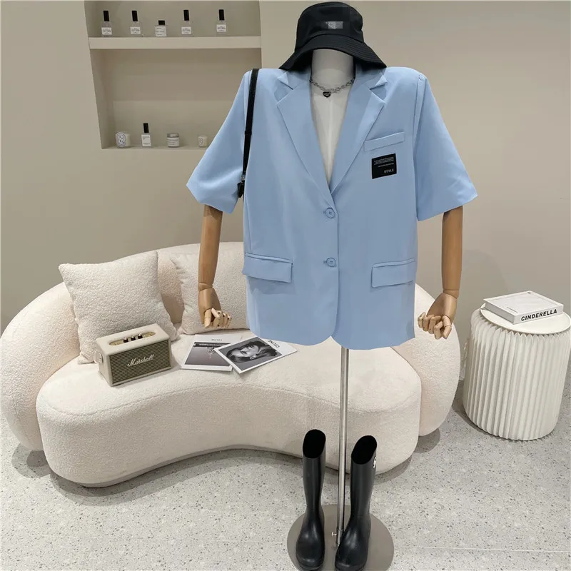 

Women's Spring Summer 2021 Niche Design Fashion Simple Fashion Suit Coat Loose Casual Suit