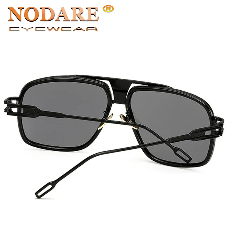 Новинка 2020 модные солнцезащитные очки в большой оправе Мужские квадратные для