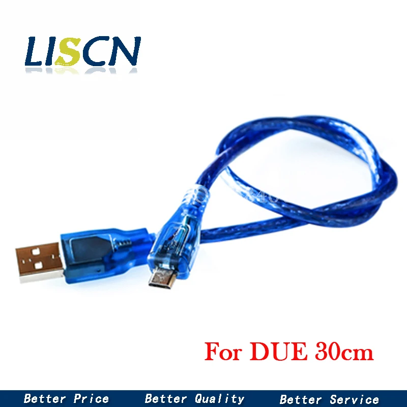 30 см USB кабель для Uno r3/Nano/MEGA 2560/Leonardo/Pro micro/DUE Blue высокого качества USB/Mini USB/Micro 0 3 m Arduino