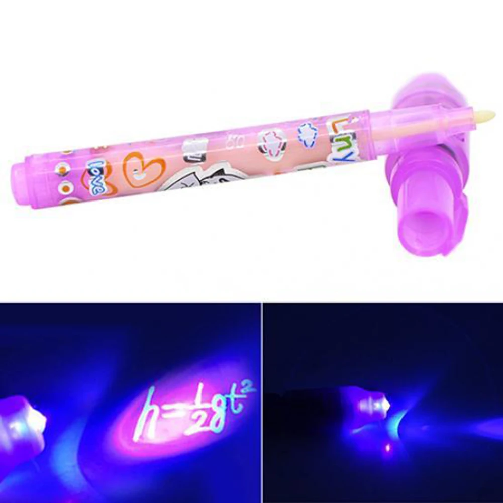 

Creatived Secret Message Invisible Ink Pen with UV Black Light Kid Student Gift