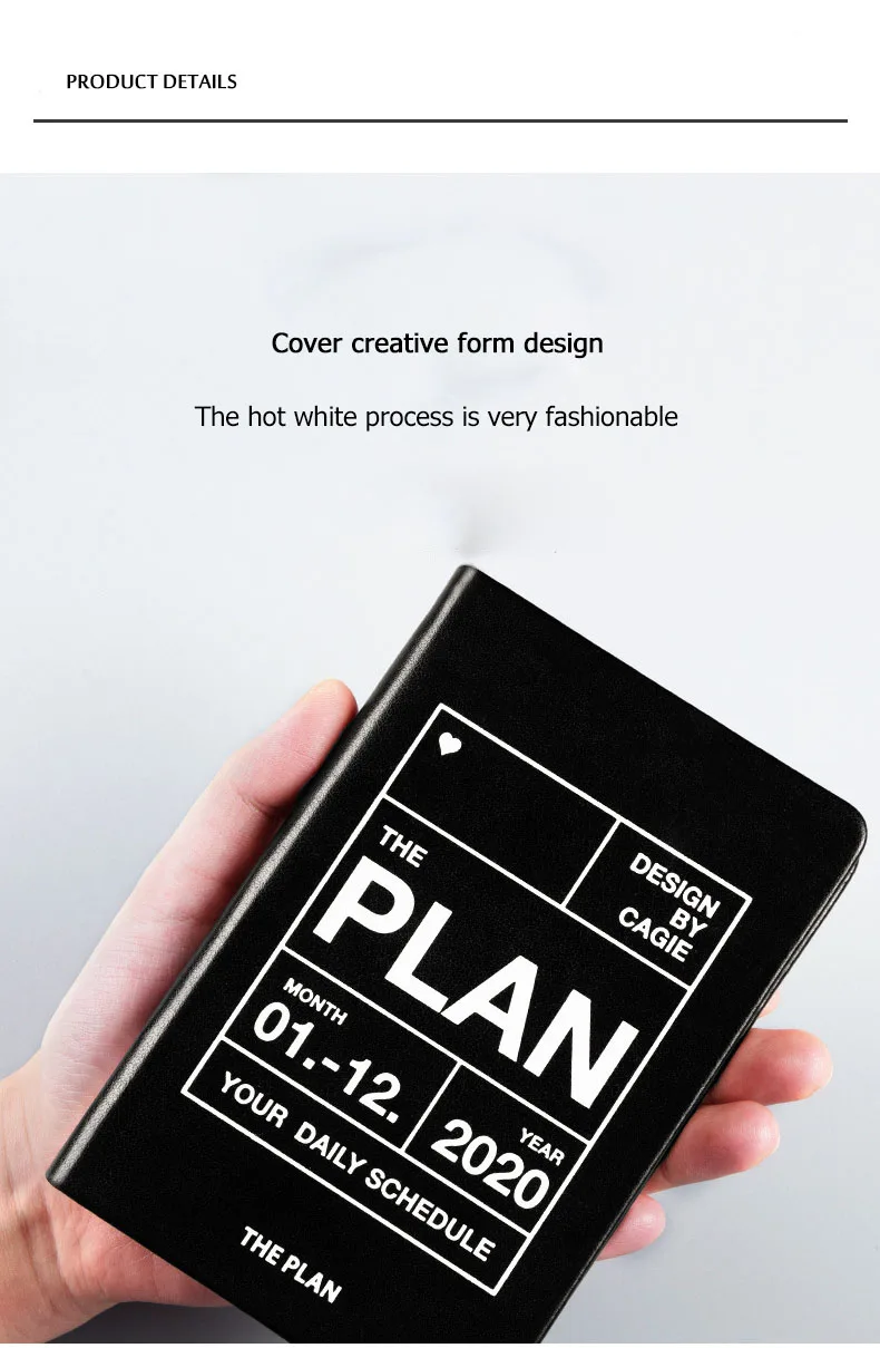 A7planner agenda мини кожаная учебная тетрадь месяц делать список ноутбуков caderneta caderno pontilhado материал escolar