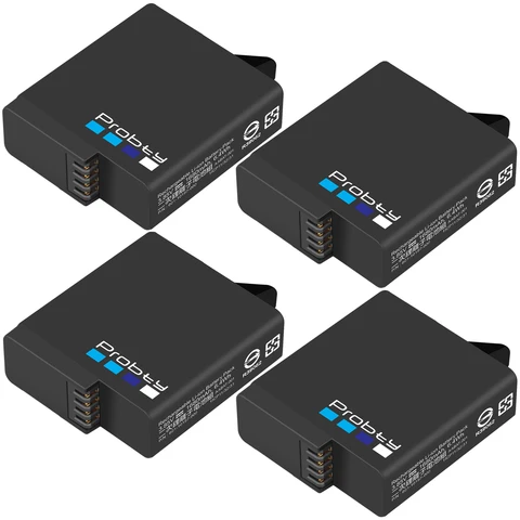 Аккумулятор 1680 мАч для GoPro Hero5 Hero6 Hero7 черный probty