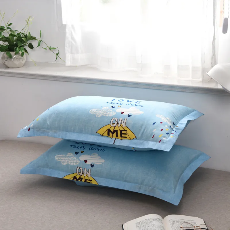 Nodic Leaf Printed 48 x 74cm Pillowcase Cartoon Cute Pillow Covers Polyester Pastoral Style 2pcs Soft Case (No Filler) | Дом и сад