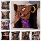 Чехол на подушку с изображением красивой девушки с татуировкой Dark Goth, супер мягкий короткий Плюшевый Декоративный Чехол на подушку для дивана, автомобиля, домашняя подушка, Чехол 45x45 см