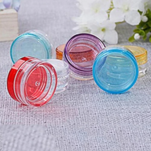 Маленькие пластиковые образцы кремов круглая мини-пустая бутылка банка