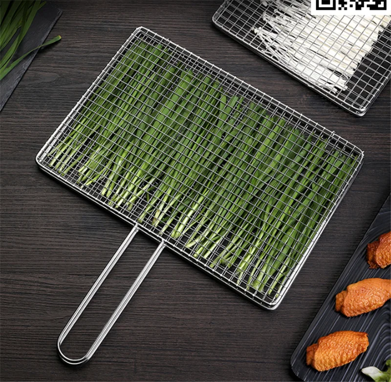 304 stainless steel round barbecue BBQ grill net meshes racks grid grate Steam Camping Hiking Outdoor Mesh Wire Net | Дом и сад