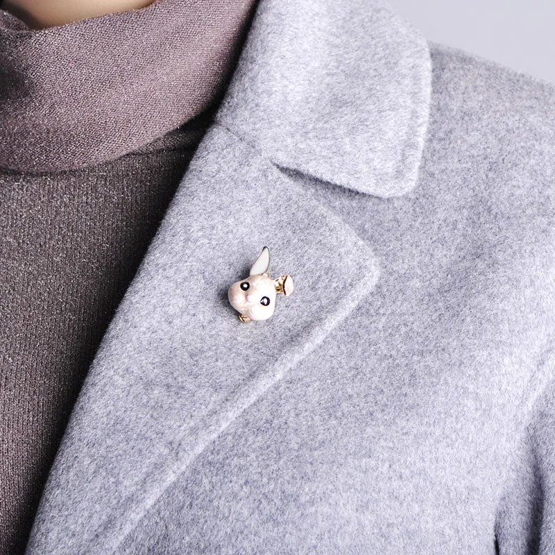 Женская/Детская брошь в форме кролика золотого цвета | Украшения и аксессуары