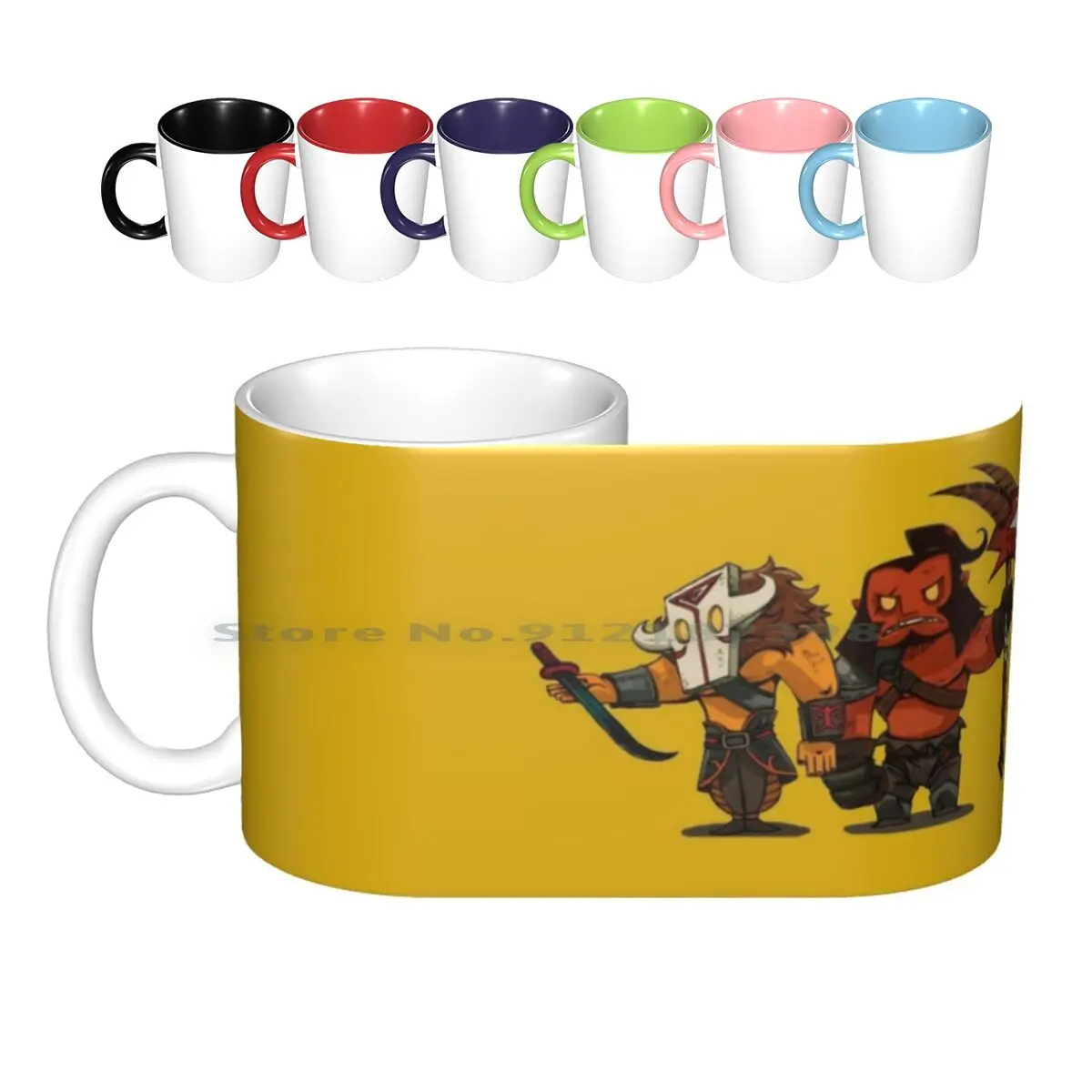 

Керамические кружки Jugg Axe 2, кофейные чашки, кружка с молочным чаем, 2 игры, геймерский Моб-герои, видеоигра, военный мир сражений 2, 2 продукта