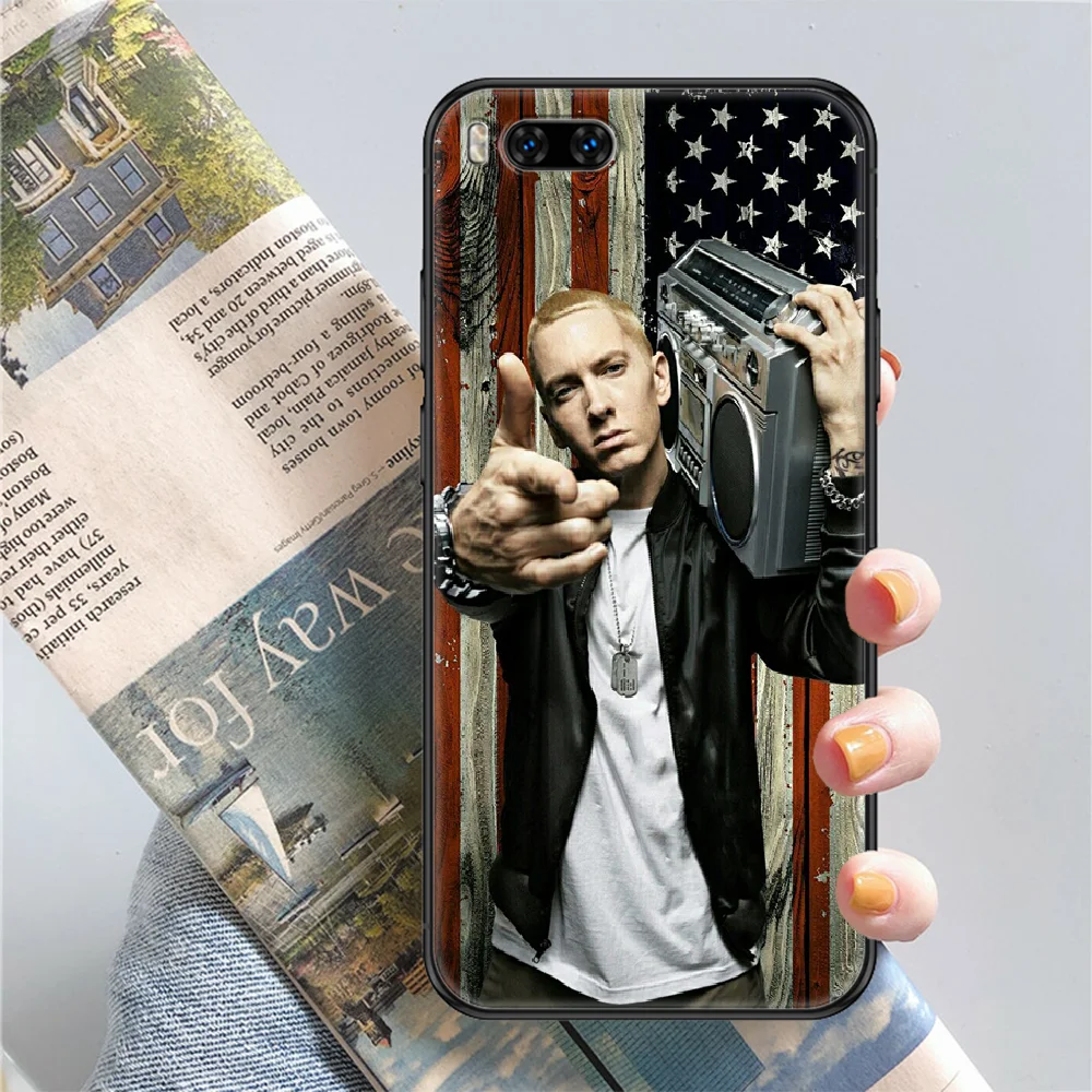 Чехол Rapper Eminem для телефона Xiaomi Mi Max Note 3 A2 A3 8 9 9T 10 Lite Pro Ультрачерный красивый чехол