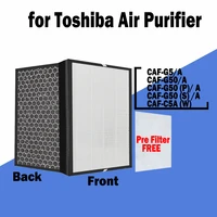 hepa carbon composite filter for toshiba caf g5a caf g5 caf g50 p a caf g50 caf g50a caf c5a caf c5a w air purifier