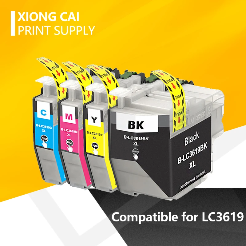 XiongCai LC3619 совместимые картриджи с чернилами для брата LC3619XL MFC J2330DW J2730DW J3530DW MFCJ 3930DW