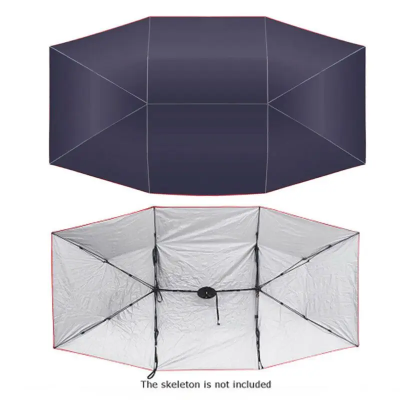 

Outdoor Car Sunshade Tent Picnic Heat Insulation Awning Umbrella Vehicle Windproof Buttons Oxford Cloth Sun Shade Auto