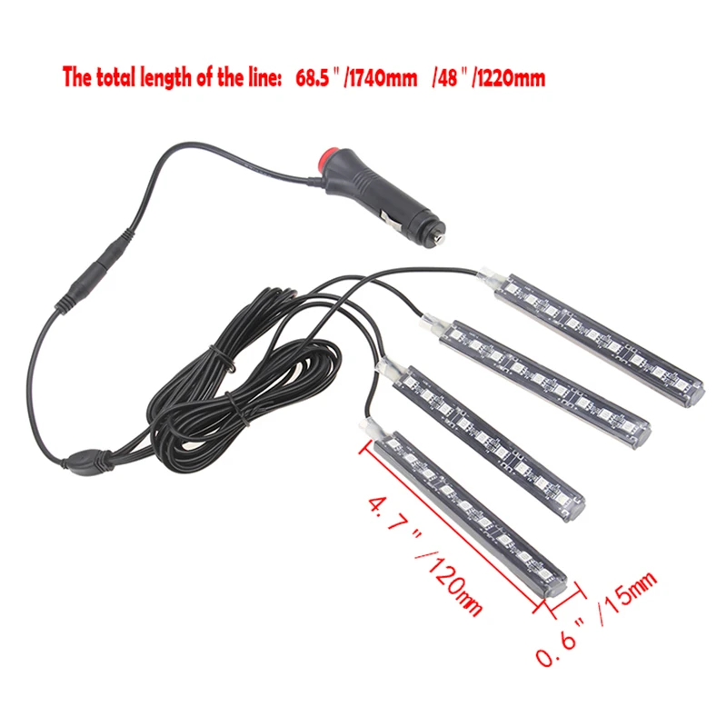 Posbay 5 комплектов 4 шт./компл. Авто 12 в интерьер приборной панели пол декоративные