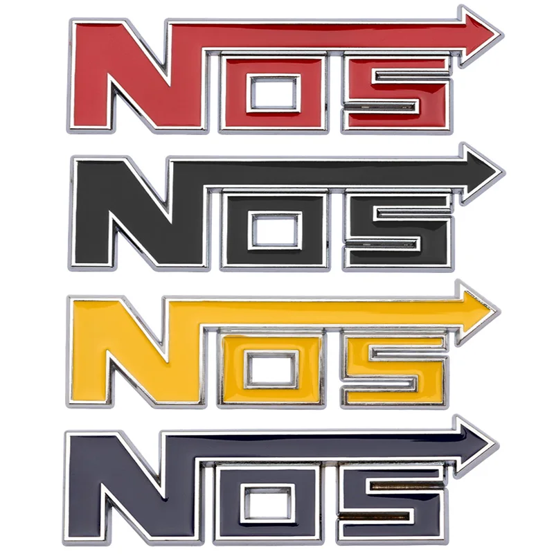 

3D Metal NOS Logo Car Trunk Body Emblem Badge Stickers and Decals for BMW Honda Peugeot Audi Ford Jeep Volkswagen Nissan Toyota