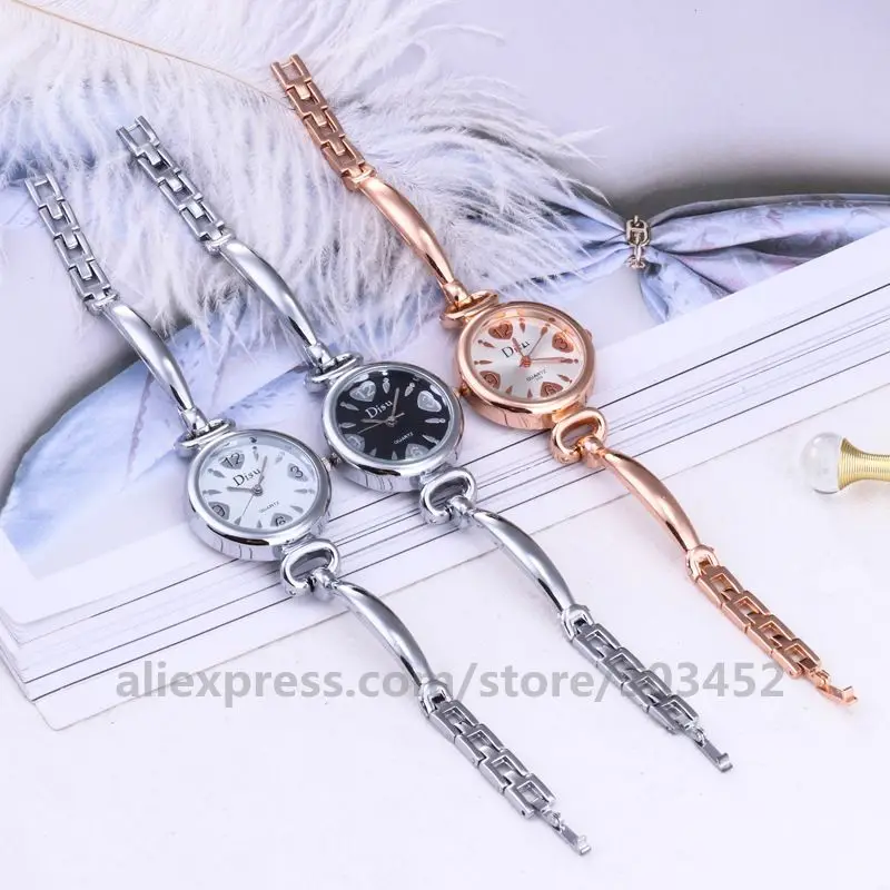 100 шт./лот новинка 359 часы-браслет женские часы с сердцем оптовая продажа модный