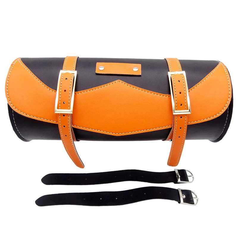 Универсальные мотоциклетные сумки на седло кожаная Боковая Сумка из