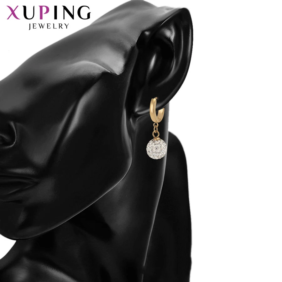 Xuping новые серьги-кольца для женщин из нержавеющей стали стильные персонализированные украшения вечерние семейные подарки на день рождения S192-99723