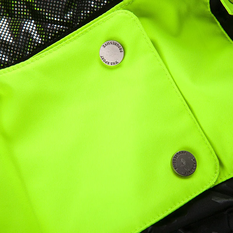 WHS Новых мужчин лыжные куртки зима водонепроницаемый Меховой воротник пальто