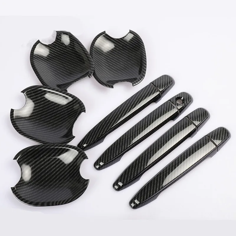 Наружная ручка двери автомобиля из углеродного волокна с печатным рисунком