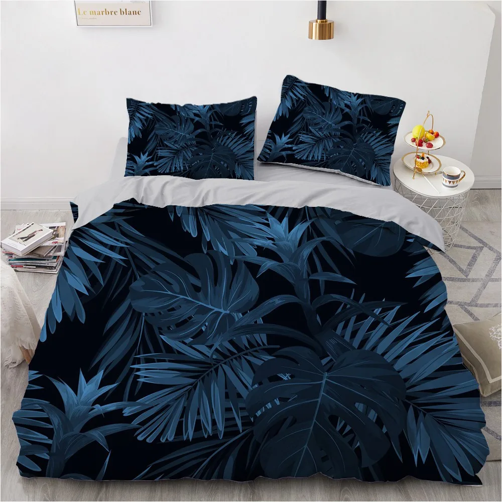 

Nordic Spring Comforther Cases Custom Design 3D Duvet Cover Sets Pillow Slips 200*230cm Full Twin Double Size White Bedclothes