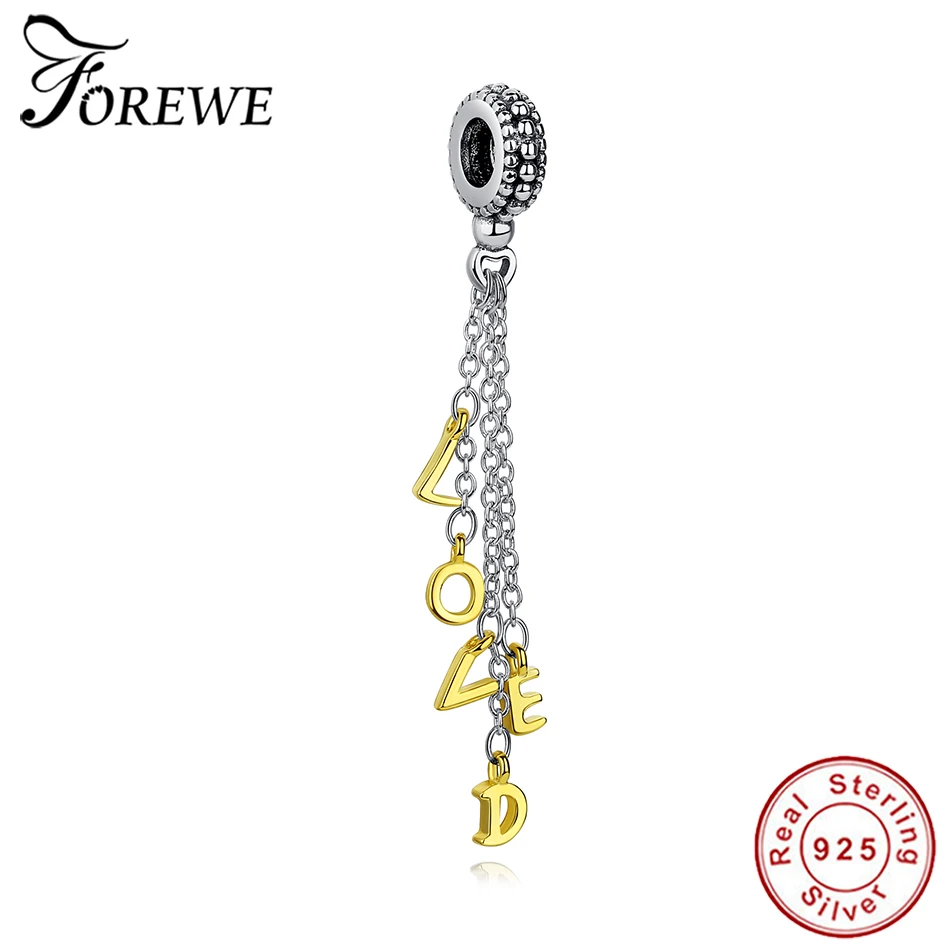 Золото любимым сценарий Шарм 925 стерлингового серебра кулон бусины подходят