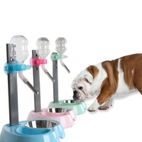 pet cat dog water drinker dispenser bottle plastic automatic fountain drinker multicolor food stand hamster feeder dish bowl