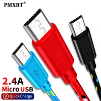 micro usb fast charge charging cable data sync cord for xiaomi huawei redmi samsung oppr android mobile phone colorful data line
