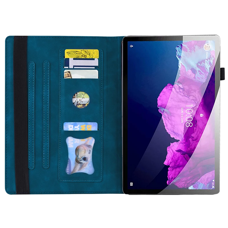 

Кожаный чехол для Samsung Galaxy Tab S7 Plus 12,4, T970, T976B, A7 10,4, 2020, T500, T505, T507, A7 Lite 8,4, T220, T225, чехол для планшета с отделениями для карт