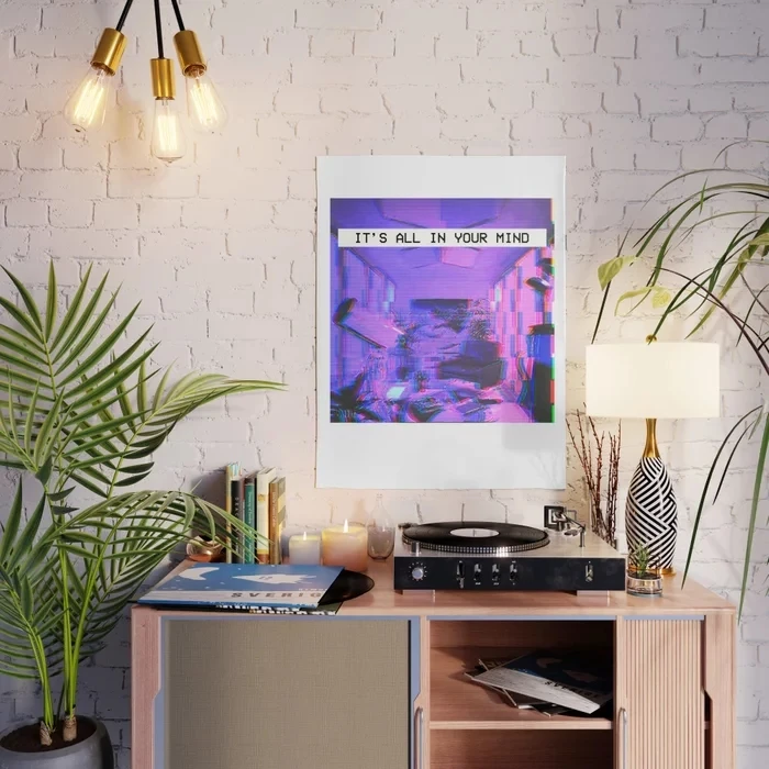 Домашний декор холст картины в стиле Vaporwave настенные печать эмоциональная мечта